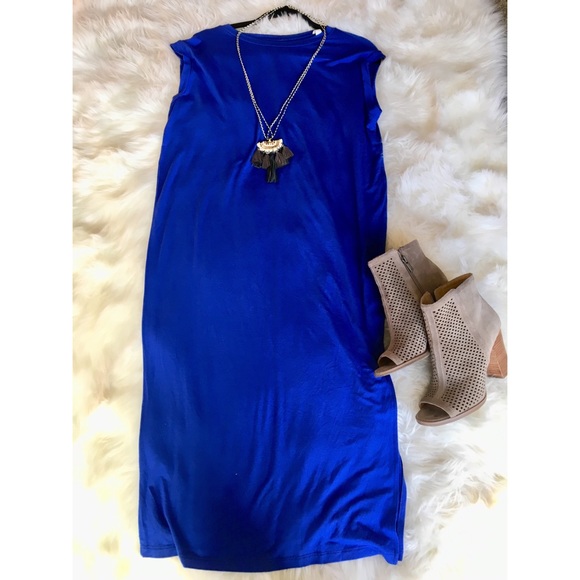 Royal Blue Tshirt Dress